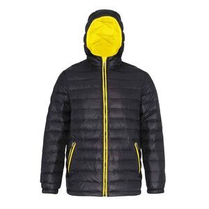 2786 Mens  Outdoor Water & Wind Resistant Padded Down Style Jacket/Coat / Black/